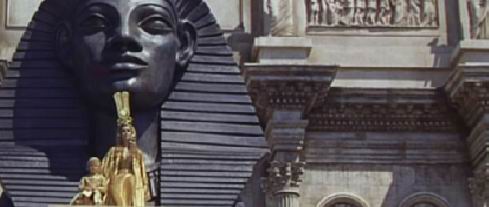 Fotograma de la pelcula Cleopatra (1.963). Pelcula dirigida por Joseph L. Mankiewicz.